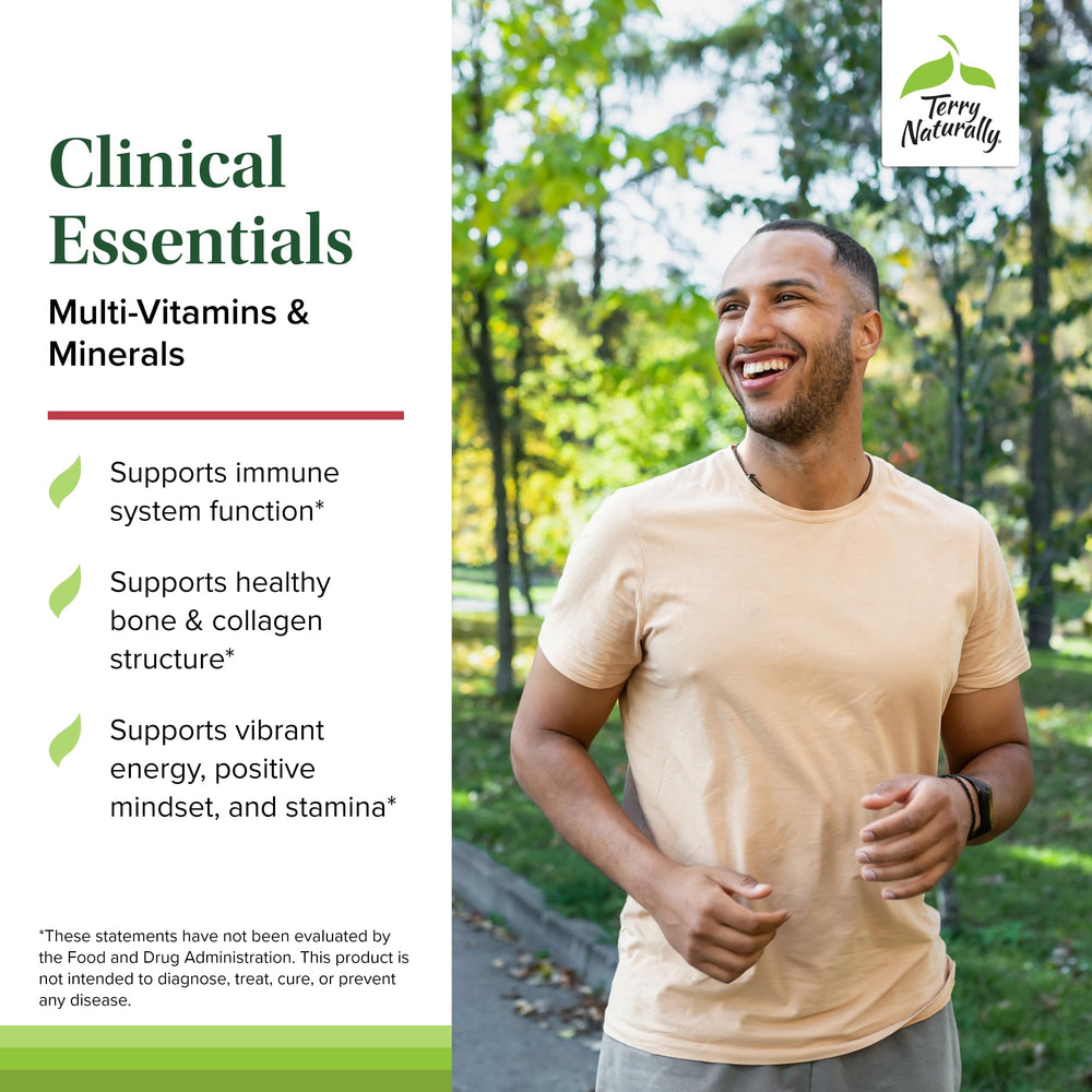 Terry Naturally Clinical Essentials bottle cap ensuring secure access.