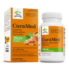 Terry Naturally CuraMed 750mg bottle front for antioxidant support
