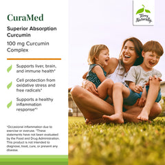 Terry Naturally CuraMed turmeric essential oil ar-turmerone focus illustration.