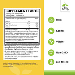 Terry Naturally Curamin capsules close-up showing easy-to-swallow softgels.