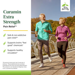 Curamin bottle label emphasizing BCM-95 curcumin and boswellia for circulation support.