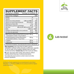 Terry Naturally Hair Renew softgels arranged for easy daily consumption.