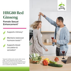 Terry Naturally HRG80 red ginseng bottle pour with capsules ready