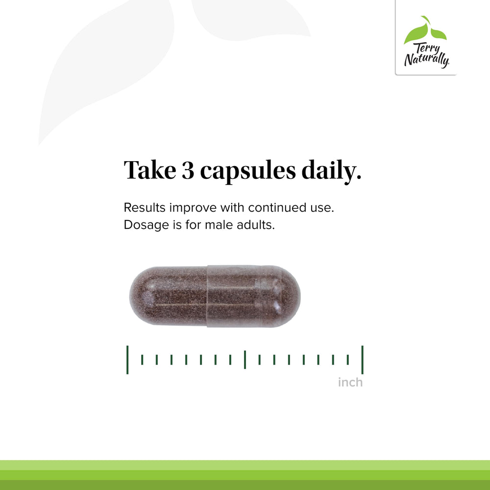 Terry Naturally HRG80 red ginseng dosage panel showing daily options.