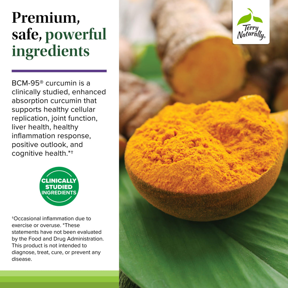 Terry Naturally Optimal Wellness curcumin gel capsule for liver and brain support