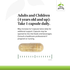 Terry Naturally Propolis EP300 open capsules shown for mixing into foods.