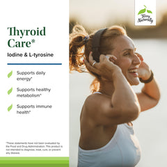 Terry Naturally Thyroid Care label close-up highlighting iodine and L-Tyrosine