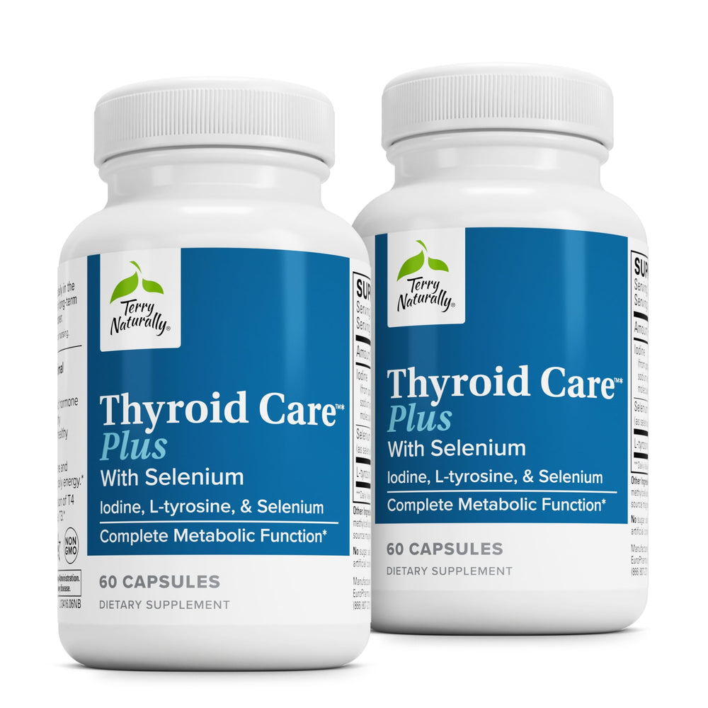 Terry Naturally Thyroid Care Plus bottle for daily energy support