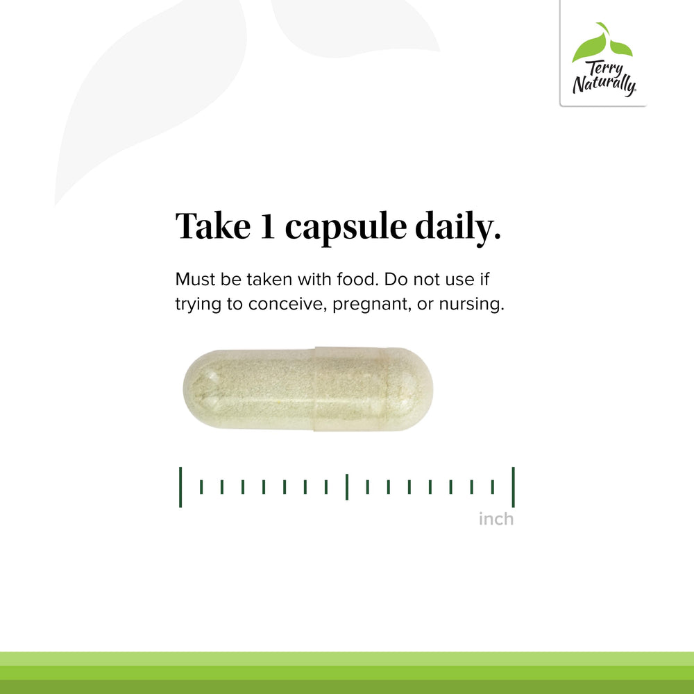 Terry Naturally Tri-Iodine nutrition label notes 12.5 mg iodine per capsule