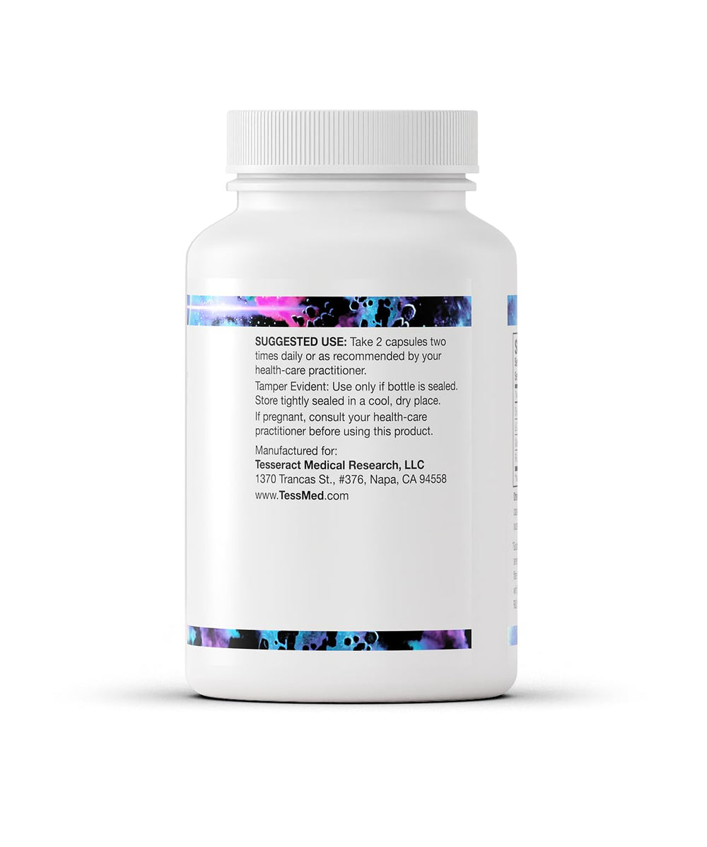 Tesseract NOX Flo SR packaging on a clean backdrop with usage tips for daily circulation support.