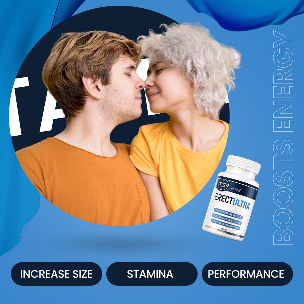 TESTO BIOGEN bottle label highlighting maca and zinc for vitality