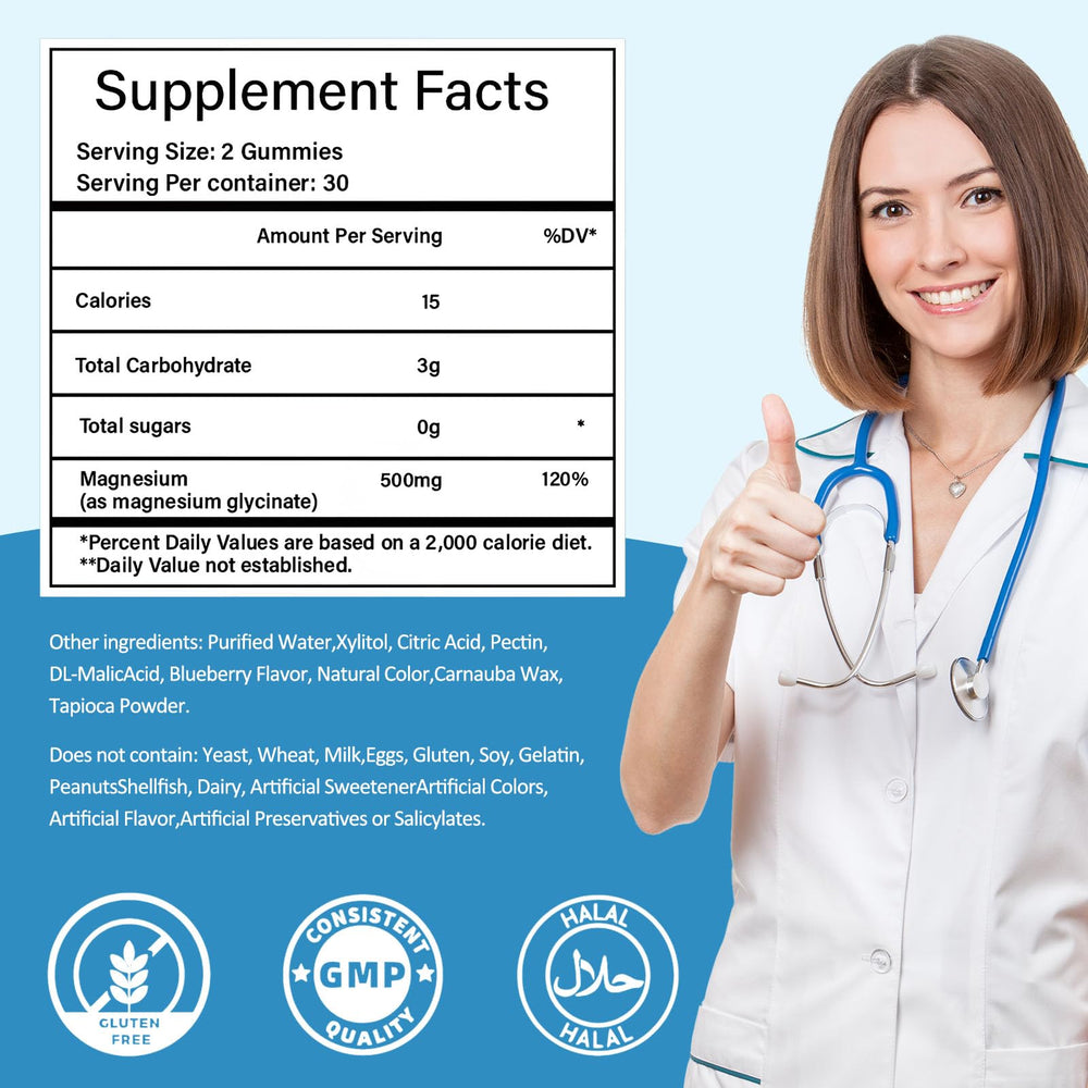 Tewuky gummies suitable for kids and adults for daily magnesium intake.