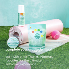 Thanks! Naturals Muscle Freeze Roll On shea butter ingredient supports skin softness