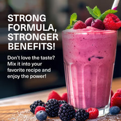 The Amino CO Perform blue raspberry shaker with prepared drink.