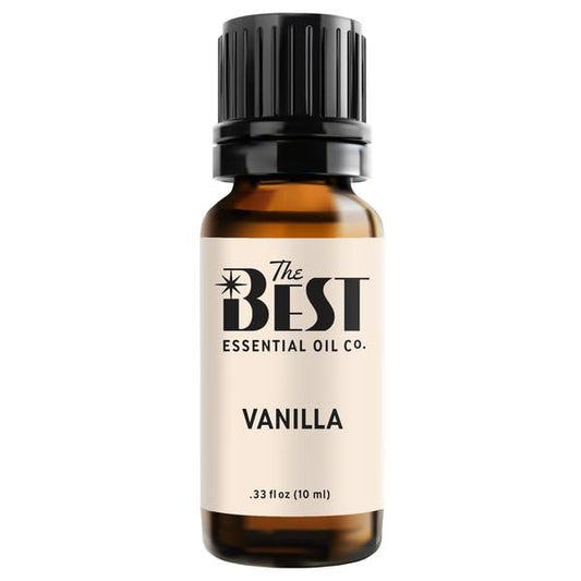 The Best Vanilla Essential Oil bottle glows with warm, comforting aroma for relaxing evenings.