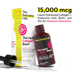 The Everyday Lab drops in hand ready for use.