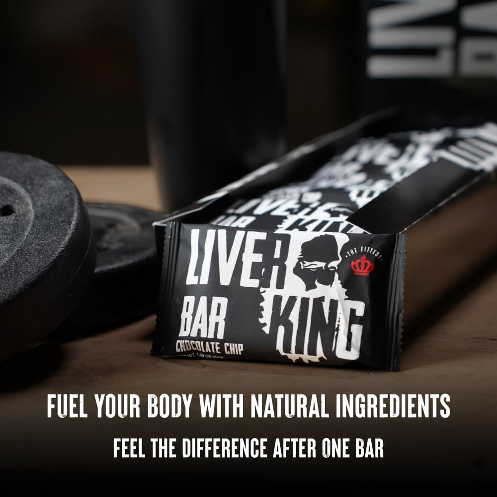 The Fittest Ever chocolate chip bar on plate satisfies dessert-like protein cravings.
