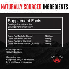 180-capsule bottle of The Fittest King for daily masculine vitality.