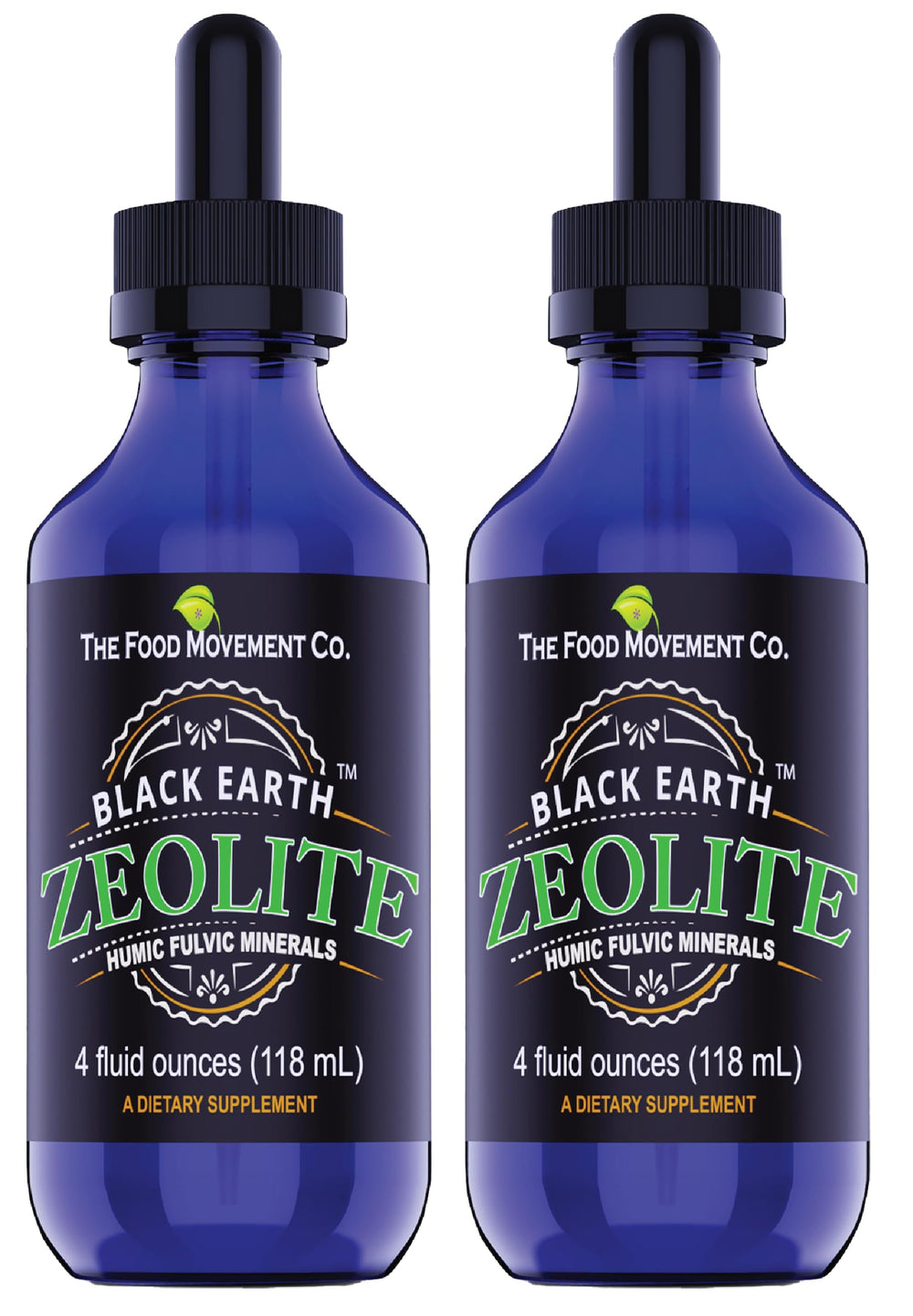THE FOOD MOVEMENT CO Zeolite bottle pour for easy daily use.