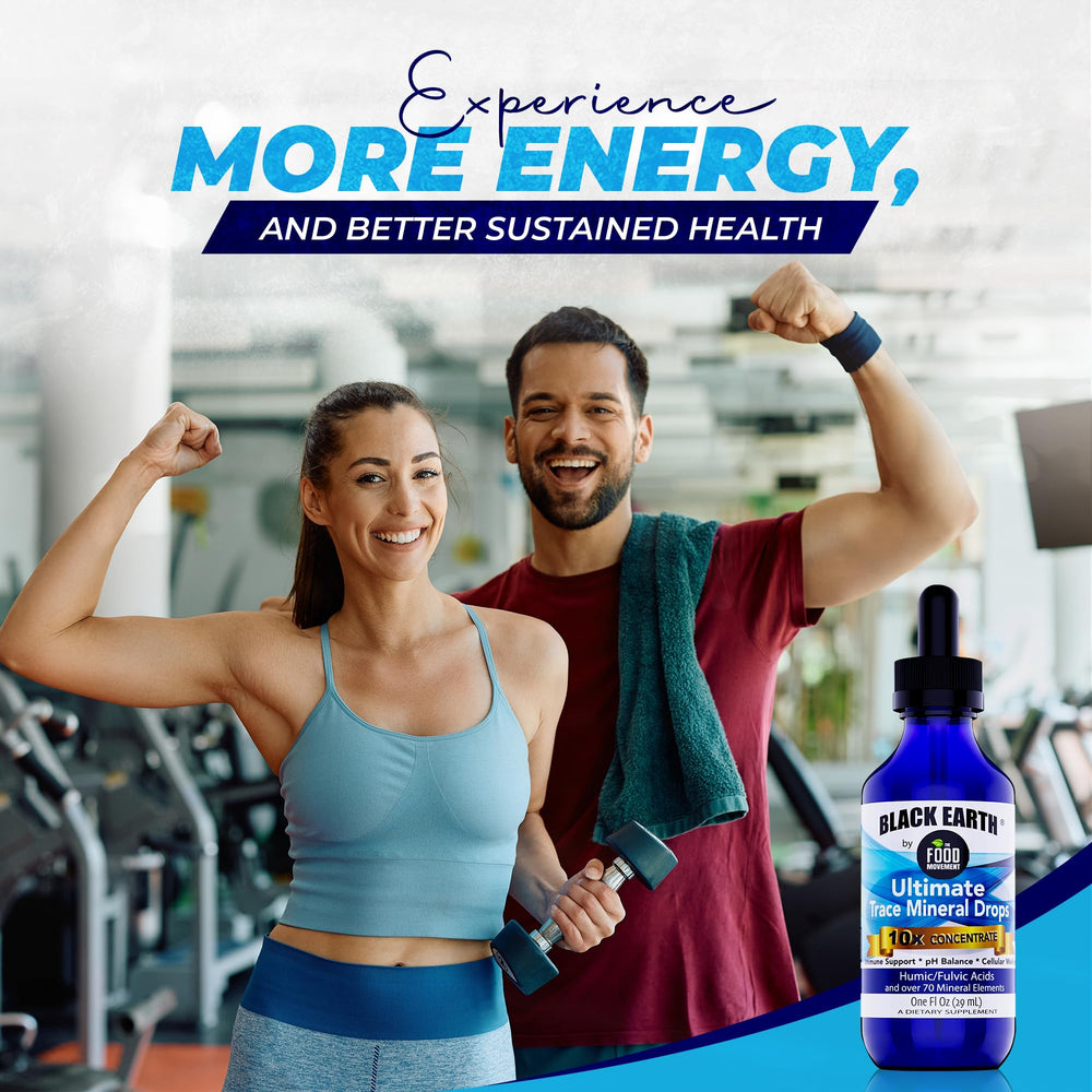 The Food Movement Co. Fulvic and Humic acids blend for enhanced nutrient absorption.