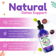 The Food Movement Co Zeolite Detox ingredients list clear and minimal for transparency.