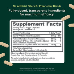 CoQ10 MicroActive capsule emphasizing energy delivery and circulation