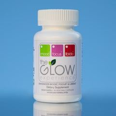 The Glow Experience focus capsules close-up for sharper concentration.