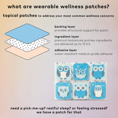The Good Patch Nite Owl patch ready for child bedtime application on the wrist.