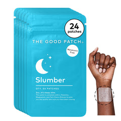 The Good Patch Slumber patch on the arm for a restful night