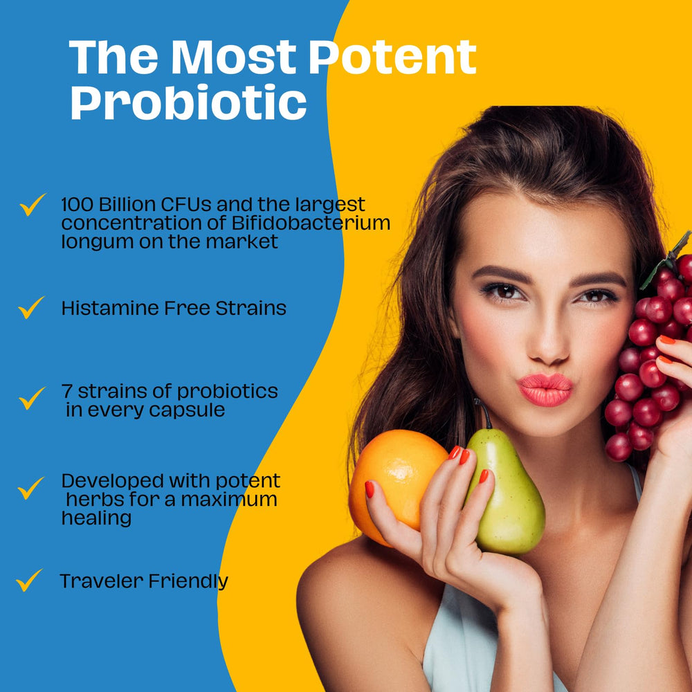The Gut Institute Bifido Maximus label front communicates potency and seven strains.