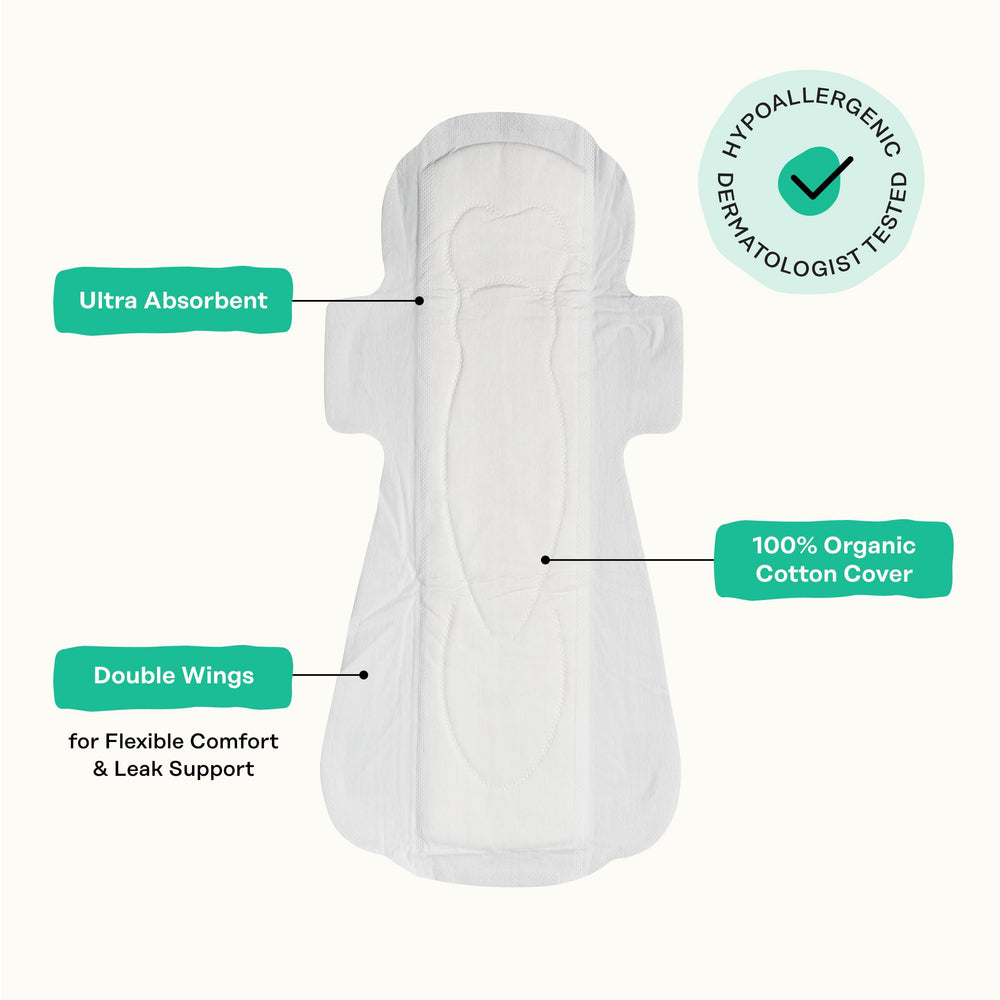 The Honey Pot pad's wood pulp core delivers strong absorbency with minimal leakage.