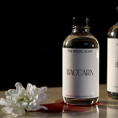 The Magic Scent Baccara packaging conveys luxury and vegan formula