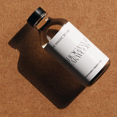 The Magic Scent bottle-in-use shot shows easy top-ups during busy days