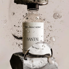 Hotel-inspired aroma oil blends for a refined home atmosphere with Santal.