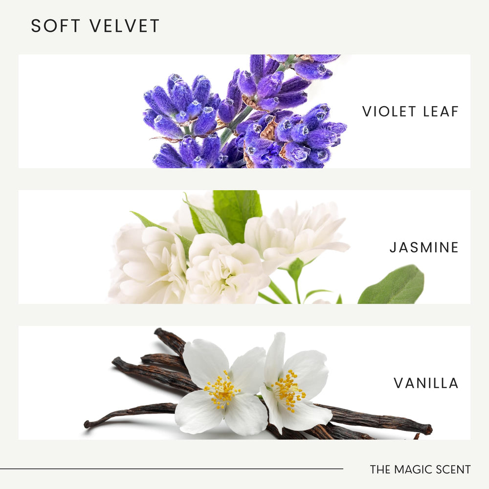 Jasmine-forward note visual hints at a refined evening ambience.
