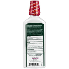 The Natural Dentist Healthy Gums Mouth Rinse Peppermint alcohol-free formula on bottle label