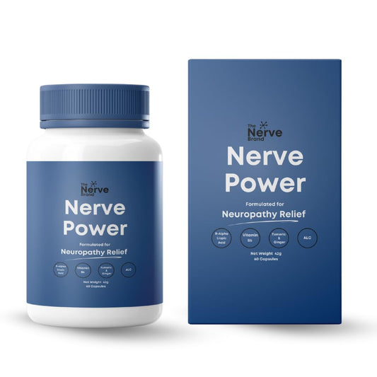 The Nerve Brand Nerve Power 600mg bottle for daily nerve support