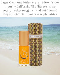 The Sage Lifestyle Onyx roll-on travel-size bottle for on-the-go touch-ups.