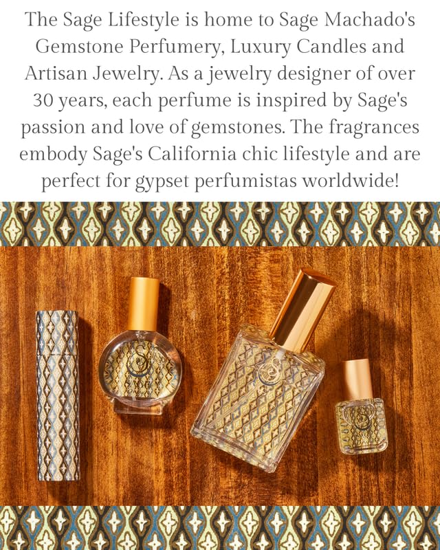 The Sage Lifestyle Onyx roll-on vegan, cruelty-free fragrance for sensitive skin.