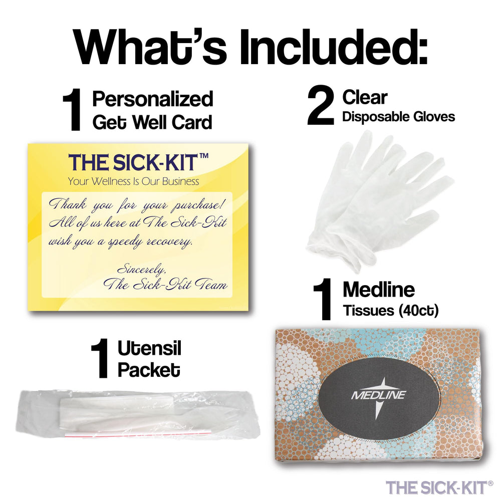 THE SICK-KIT cozy moment on table suggests comfort during downtime.