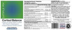 The Simple Fix Cortisol Balance production in USA facility conveying quality manufacturing.