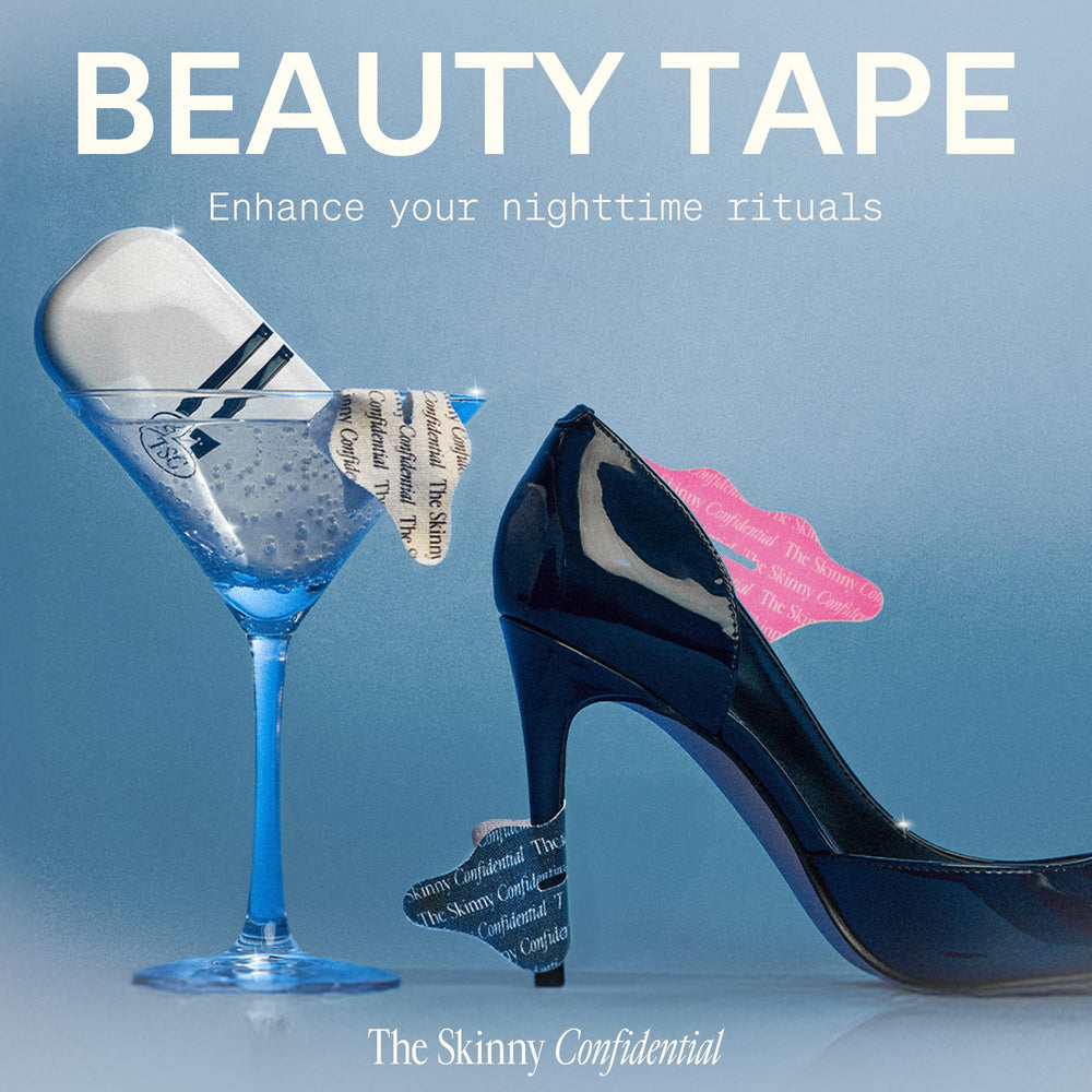 The Skinny Confidential beauty patches being applied to the nose for nasal breathing