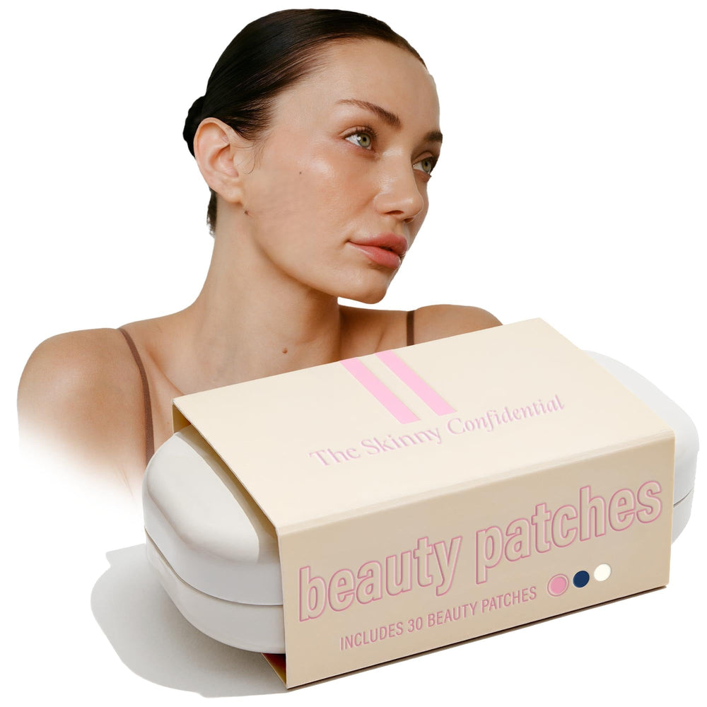 The Skinny Confidential beauty patches pink tin closeup highlighting nasal breathing support
