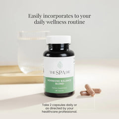 The Spa Dr. Hormone Balance packaging tray demonstrating convenient capsule storage