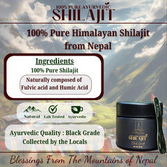 The Swayambhu Shilajit black-grade resin slab