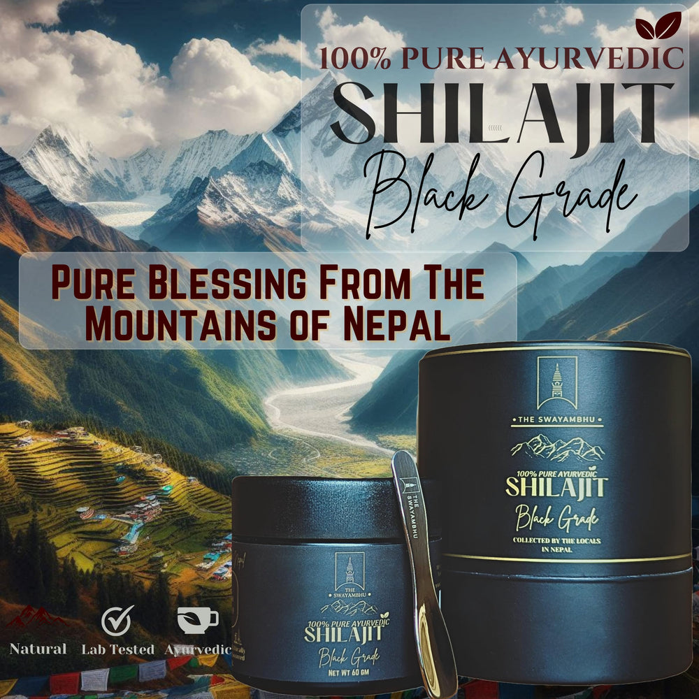 The Swayambhu Shilajit resin texture closeup showing richness and mineral depth