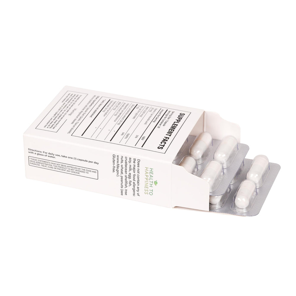 Vitamin C and zinc label emphasizes contributing to healthy-looking, even-toned skin.
