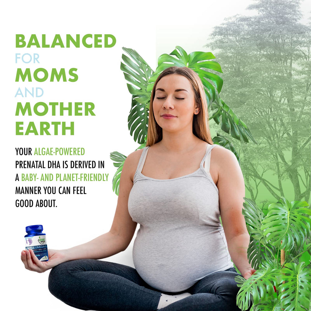 The Veggie Doctor carrageenan-free bottle highlights allergen-conscious prenatal omega-3.