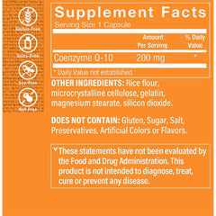 The Vitamin Shoppe CoQ-10 bottle pour illustrating convenient dosing