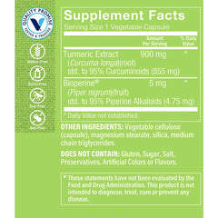 Close-up of The Vitamin Shoppe curcumin with Bioperine highlighting absorption boost